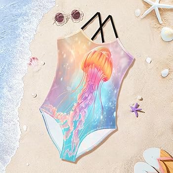 Amazon.com: AEZODI Girl's One Piece Swimsuit Magic Color